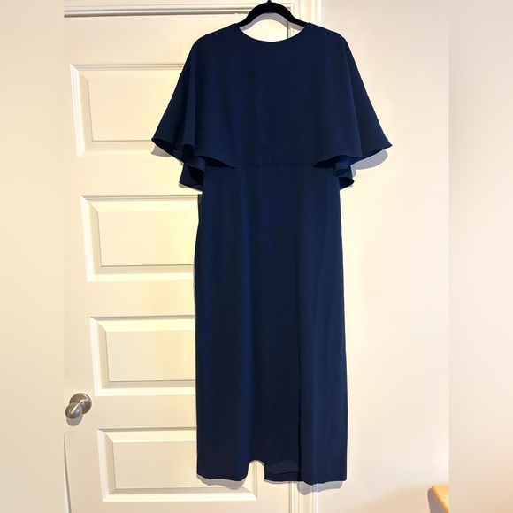 POMANDER PLACE Navy Cape Leah Dress size 10 - Picture 4 of 7
